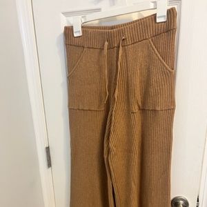 PAIGE brown drawstring lounge pants